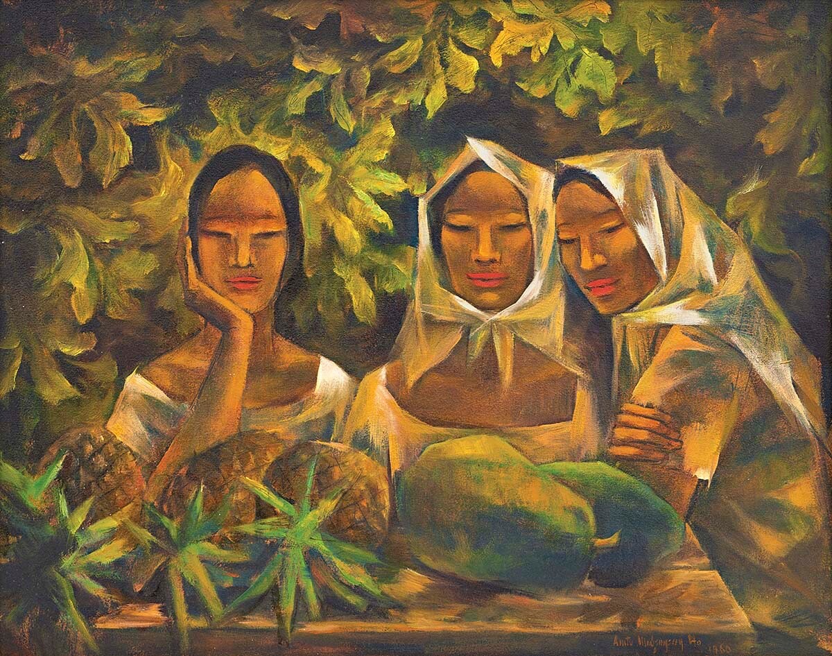 Anita Magsaysay-Ho : Fruit Vendors : Archival Quality Art