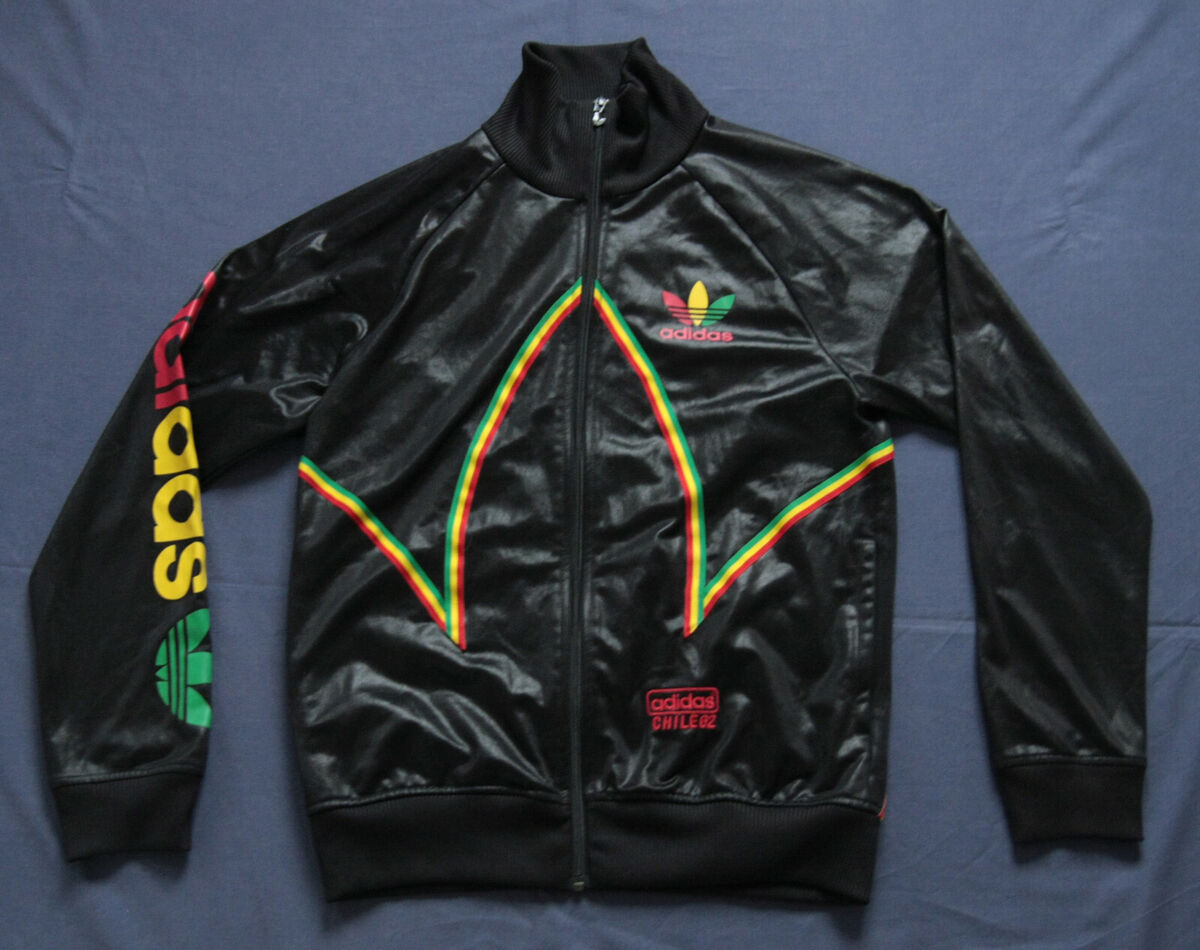 Adidas Jacket Vintage Jamaica Tracksuit Top Chile62 Rasta Adidas Jacket Vintage Jamaica Tracksuit Top Chile62 Rasta