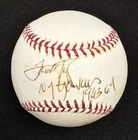 TOM METCALF Signed Official MLB Baseball-NEW YORK YANKEES 1963-64-PSA