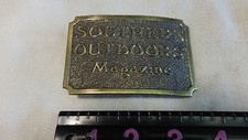 VINTAGE 1982 SOUTHERN OUTDOORS MAGAZINE BELT BUCKLE