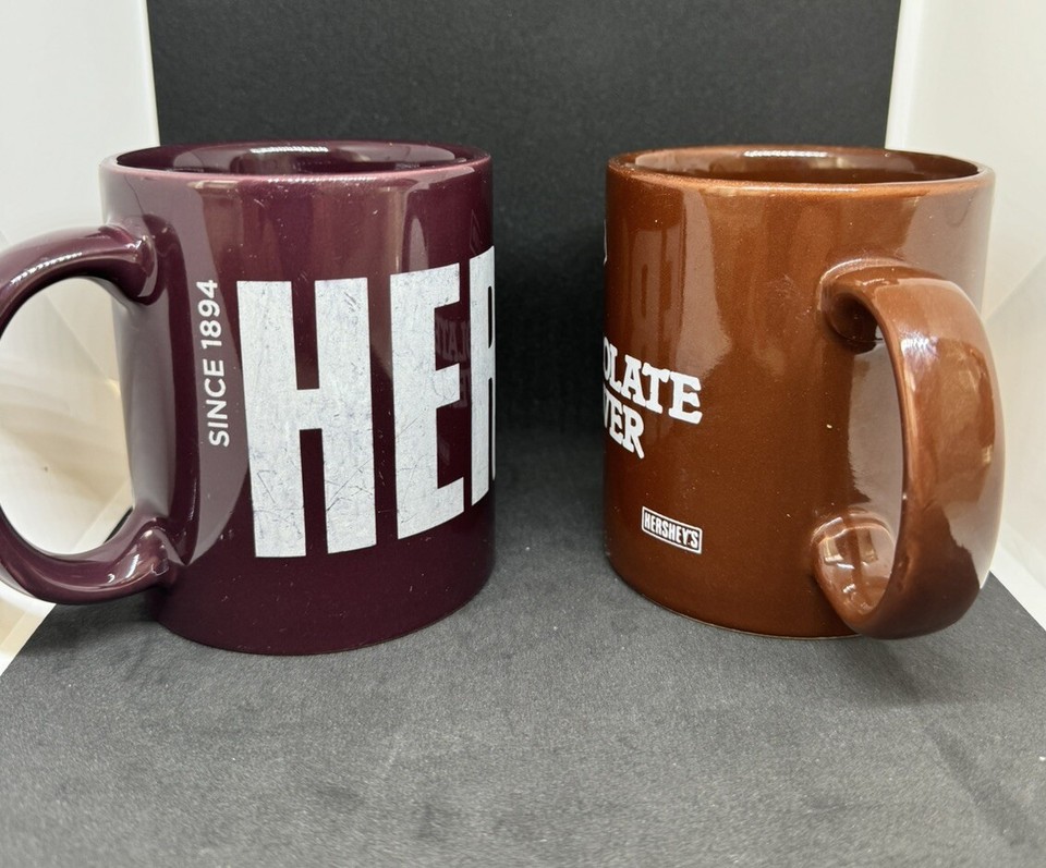 Vintage Hershey’s Chocolate Logo Mug "Since 1894" + Chocolate Lover Lot