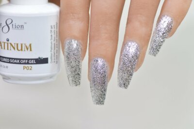 Cre8tion - LED/UV Cured Soak Off Gel 0.5 Oz Platinum  Collection - P02