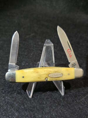 1978 CASE XX USA 2 Dot 5279 SSP  Red Lettel  Senator Pen Knife Stag Handles @35