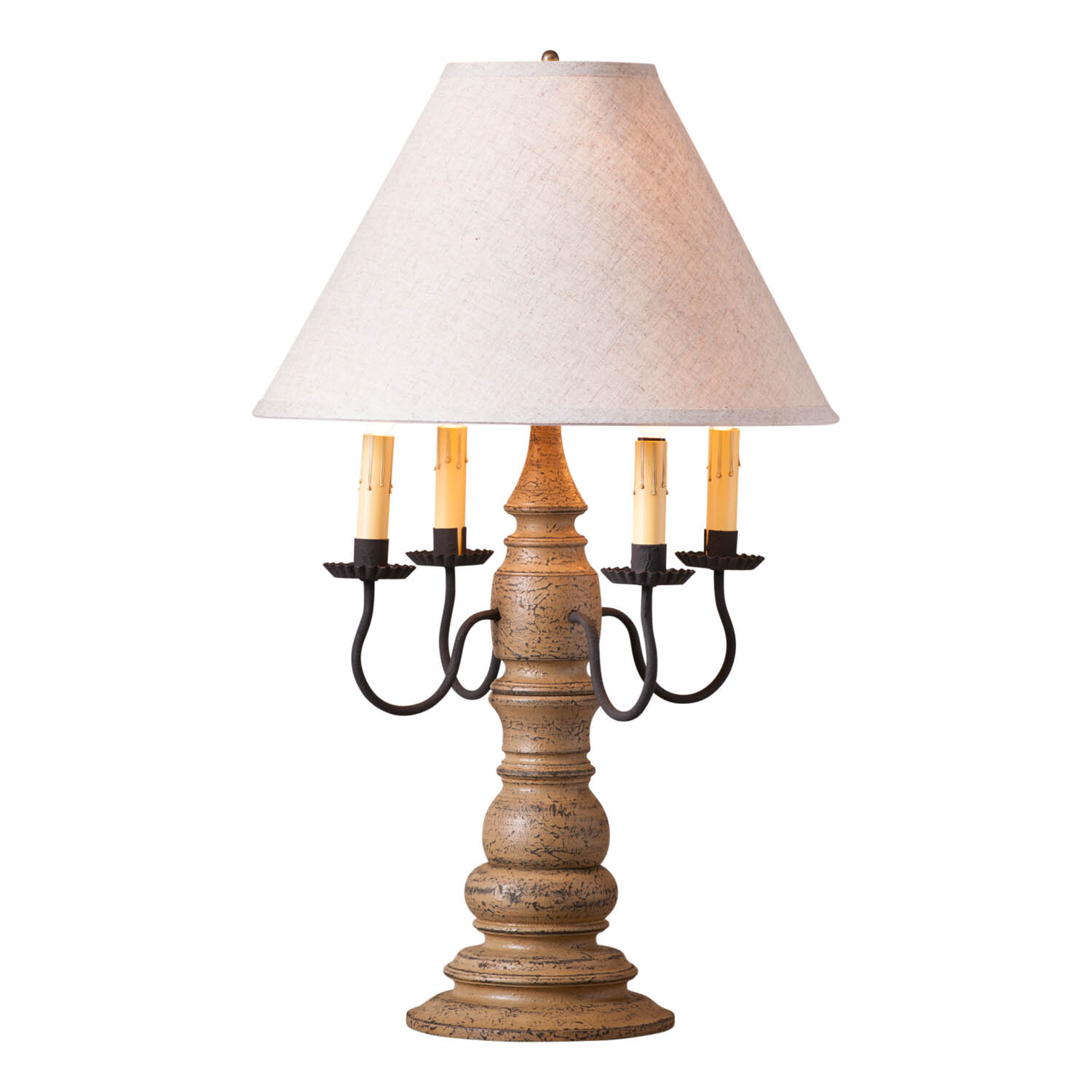 Bradford Lamp in Americana Pearwood with Shade
