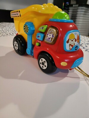 VTech, Drop and Go Dump Truck, Toddler Toy, Construction Toy