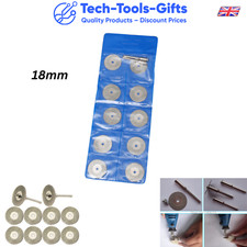 12pcs 18mm Diamond Cutting Grinding Disc Kit Hobby Rotary Tool & Dremel UK Post