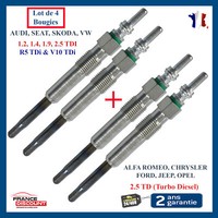 4 GlüHkerzen FüR Sharan Fox Lupo Phaeton Touareg T5 2,5 1,9 1,9L Tdi