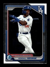 KENDALL GEORGE ⚾ 2024 Bowman Chrome Prospects #BCP-58 LA Dodgers