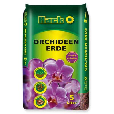 HACK Orchideen-Erde 5 l Orchideensubstrat Spezialerde  torffrei mit Startdünger