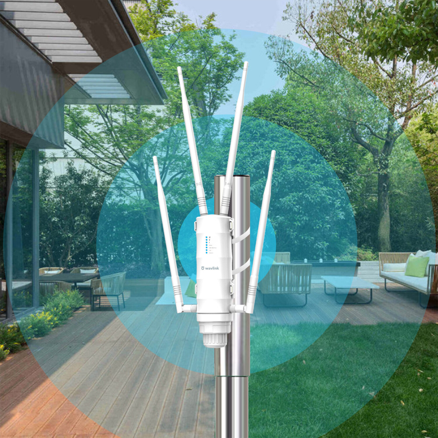 1200Mpbs Outdoor WiFi Long Range Extender Repeater Wireless Amplifier