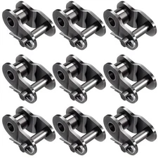 	OIIKI 9PCS Roller Chain Offset Link #420 Half Link Crank Link	