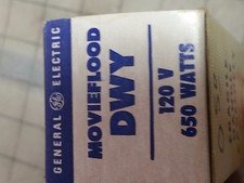 GE DWY Quartzline Projector Lamp Bulb 120v 650w NOS New