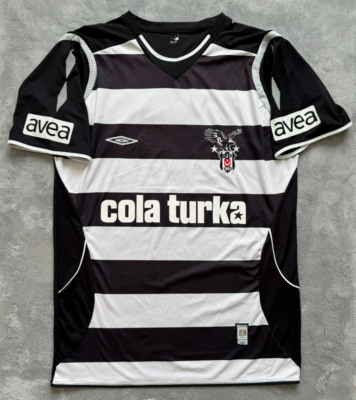 Vintage Besiktas JK Umbro Shirt XL Cola Turka Sponsor BJK Turkey