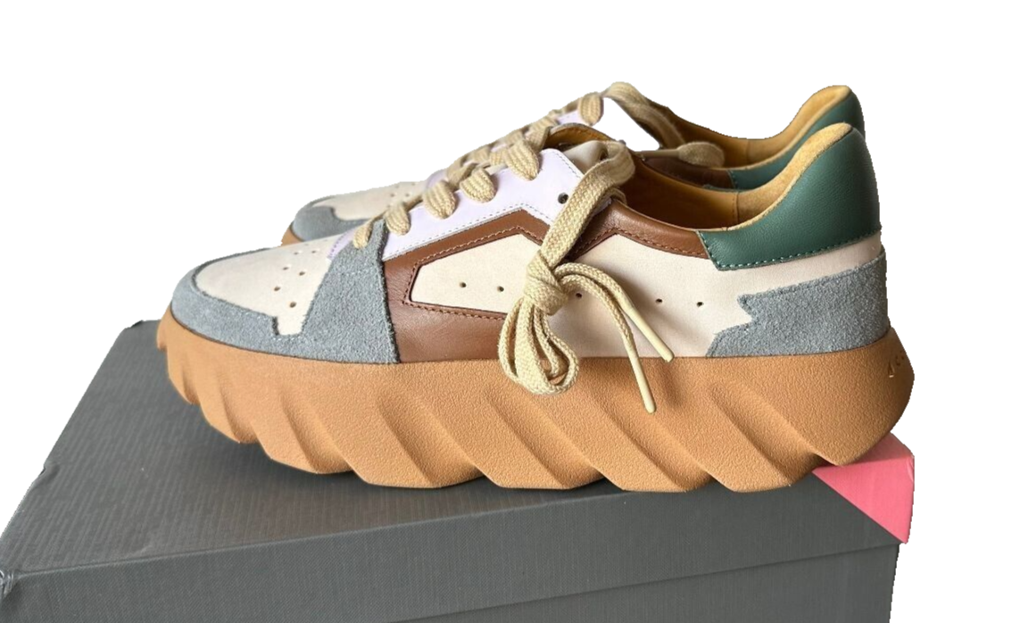 NIB 4CCCCEES Tura Ori Air Platform Leather Comfort Padded Sneakers