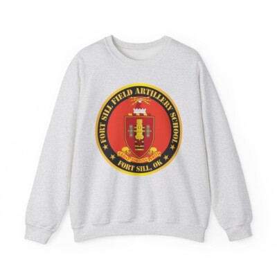 Sweatshirt Fort Sill Field Artillery School - Pull Army, Coupe Regular Unisexe - Neuf (Sans Étiquettes) - Style Militaire