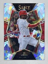 Jo Adell 2022 Panini Select Premier Level Cracked Ice Prizm /25 #157 Angels Card