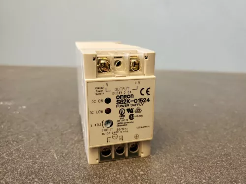 Omron S82K-01524 Power Supply Module Input 100 TO 240VAC, Output 24VDC.