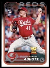 Andrew Abbott 2024 Topps Series 1 #214 All-Star Rookie Cup Cincinnati Reds RC