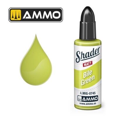 Ammo MIG A.MIG-0745 - MATT SHADER Bile Green - Neu