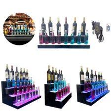 LED Lighted Shelf Liquor Bottle Stand Illuminated Liquor Bottle Bar Display Rack