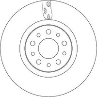 2X TRW DF6933 Bremsscheibe Passend FüR Fiat