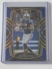 2020 Panini Select Club Level Blue Prizm 15/75 Jacob Eason Rookie Card. rookie card picture