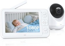 Smart Baby Monitor 5 No WiFi Baby Monitor w/1080P Camera Audio multi-functional