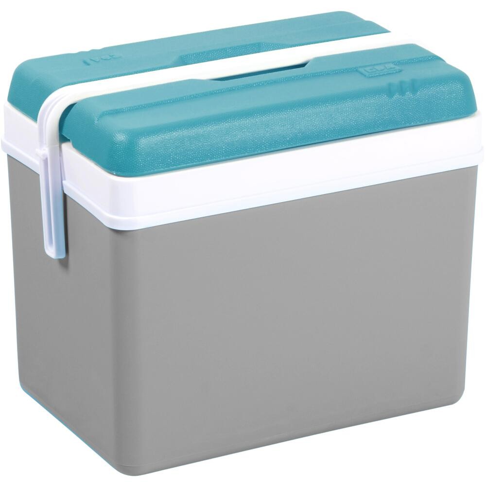 Акция EDA Plastiques Kühlbox 35 л blau/grau blauer Deckel, коробка grau