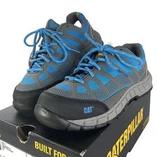 New Cat Streamline CT Composite Toe Oxford Womens Safety Shoe Blue Size 7 W/ Box