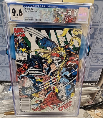 X-MEN #5 CGC 9.6 NM+ Newsstand MANETO MATCHING CUSTOM LABEL 1992 Marvel Jim Lee