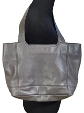 The Sak Shoulder Bag Textured Leather Gray Green Boho Naturalist De Young Large