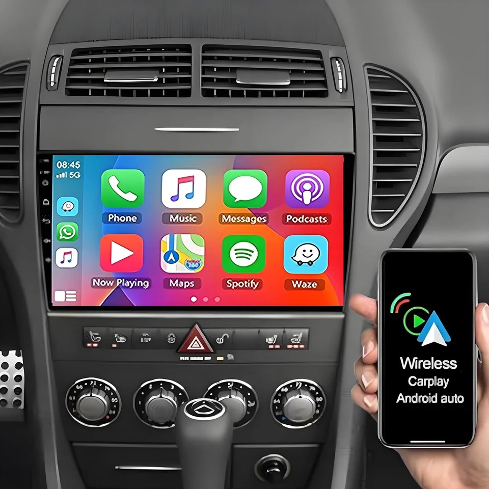 For MERCEDES BENZ SLK-R171 SLK350 9" Android 13 Car GPS Radio Stereo Wifi 32G Foto 3 de 4