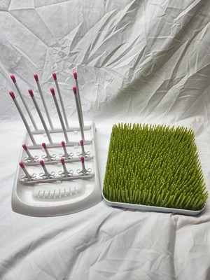 Boon Lawn Countertop Drying Rack - Green & Munchkin Baby Bottle Countertop Rack