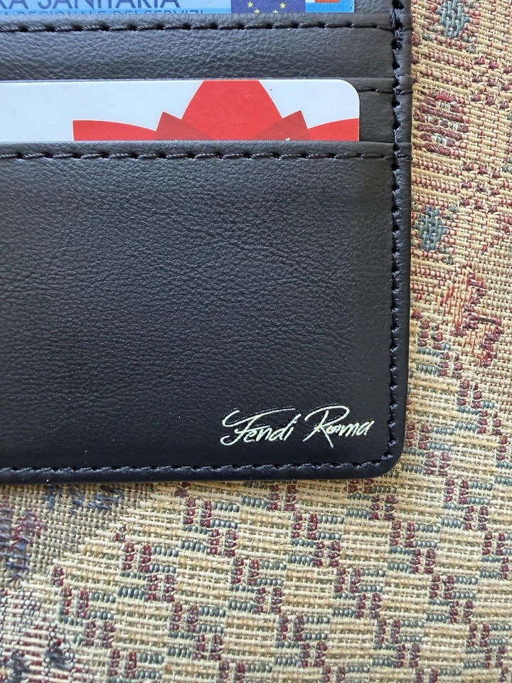 Portafoglio Portatessere Pelle Nero - Immagine 3 di 3