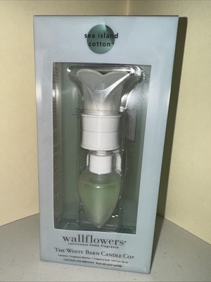Bath & Body Works RARE Wallflower FLOWER  Plug in Diffuser Sea Island Cotton