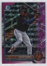 2022 Bowman Chrome Prospects Fuchsia Shimmer Refractor 87/199 Willy Fanas 3ff