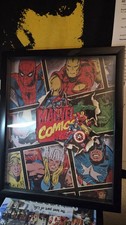 Marvel Comics Wall Art 15" x 12" - 3D, Framed in Glass