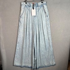Gap Studio Womens Size 27 / 4 Wide-Leg Light Wash Denim Pants