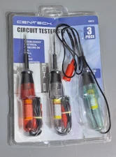 Cen-Tech 3 Piece Circuit Tester Set (2 Sealed / One Opened) 63612