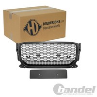 Diederichs Sport Grill KÜHlergrill Schwarz GlÄNzend Passend FüR Audi Q2 Mit PDC