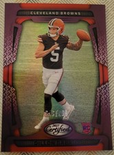 2025 Panini Certified Football Mirror Purple Dillon Gabriel RC #192, 013/299