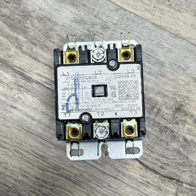 Tyco Electronics 3100-30Q808 Contactor Black 35 Amp 600V 3-Pole Coil 24V 50/60Hz