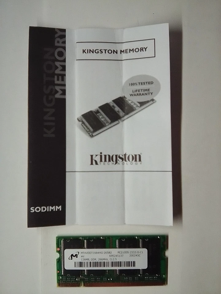 Kingston 256 MB Memory Module KDT-INSP8200/256 - Image 2 of 3