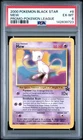 2000 POKEMON PROMO BLACK STAR POKEMON LEAGUE #8 MEW PSA 6