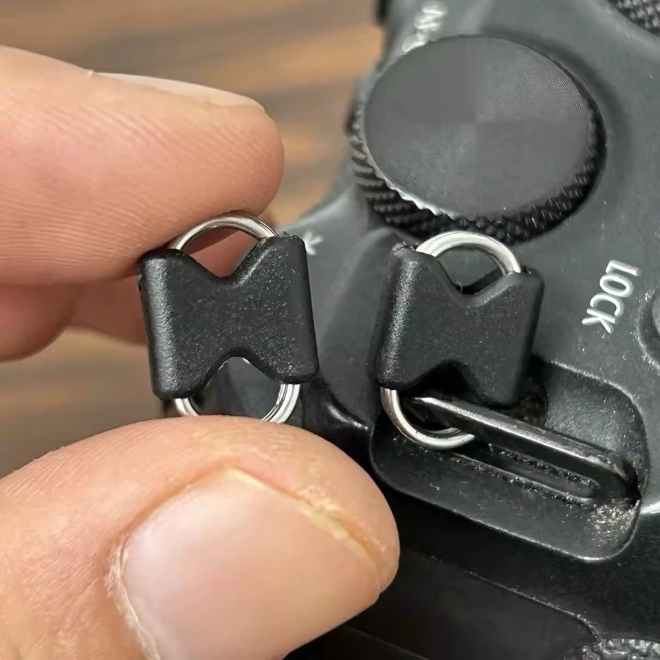 Gancho circular correa anillo cámara 10 piezas Fujifilm Lecia Nikon Canon Olympus DSLR Foto 3 de 4