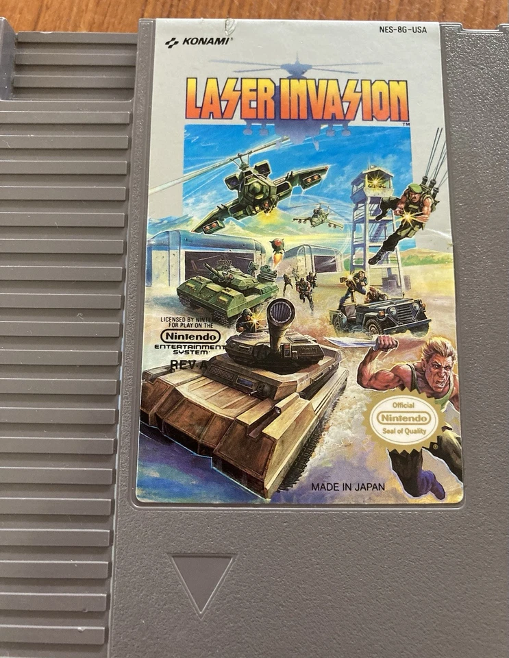 NES ~ LASER INVASION ~ Nintendo Game 3 Screw NES-8G-USA Game Cart Only NTSC - Image 2 of 4