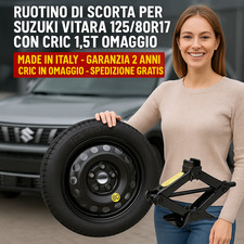 💥 Set Platzsparend Notrad Suzuki Vitara 17” 2017 5 Löcher Cric DOT2025 🛞