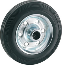 710222 - Ruota in Gomma Piena, 200 X 50 X 20 Mm, Con Cuscinetto a Rulli, Larghez