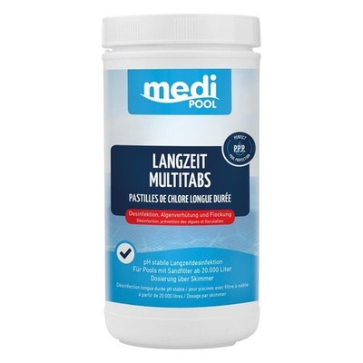 Chlor Multifunktionstabletten, Langzeit MultiTabs 200g, 1 KG mediPOOL