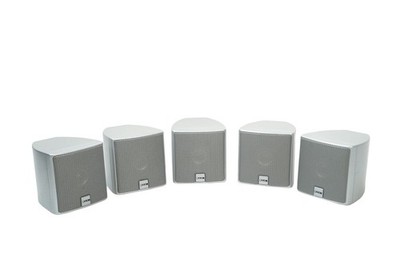  5x Canton CX Lautsprecher Boxen Satelliten Silber 